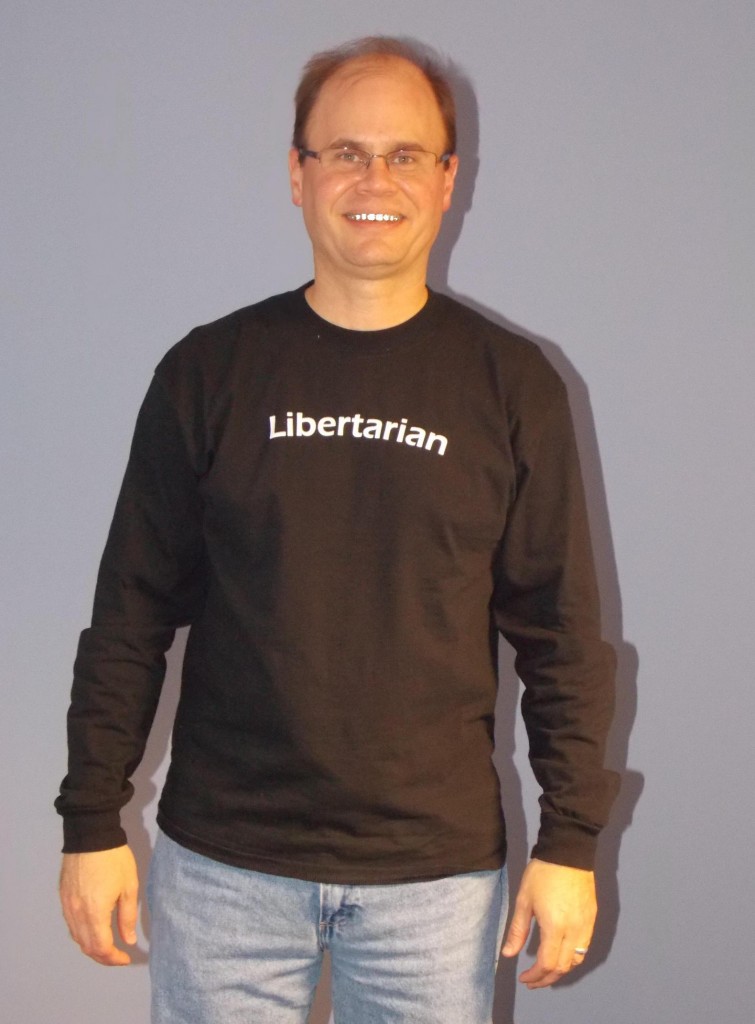 Libertarian T-shirt Wes Benedict White Teeth
